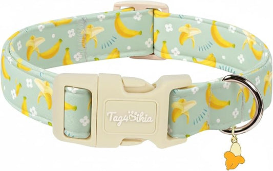 Cute Banana Pattern Dog Collar, Spring Summer Design Puppy Collar, Cotton by Unknown