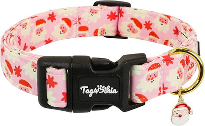 Christmas Dog Collar Small Dog Collars, Adjustable Pink Dog Collars by Unknown