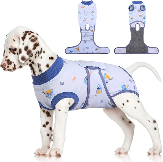 FUAMEY Recovery Suit for Dogs After Surgery, Soft Breathable Dog Bodysuit by FUAMEY