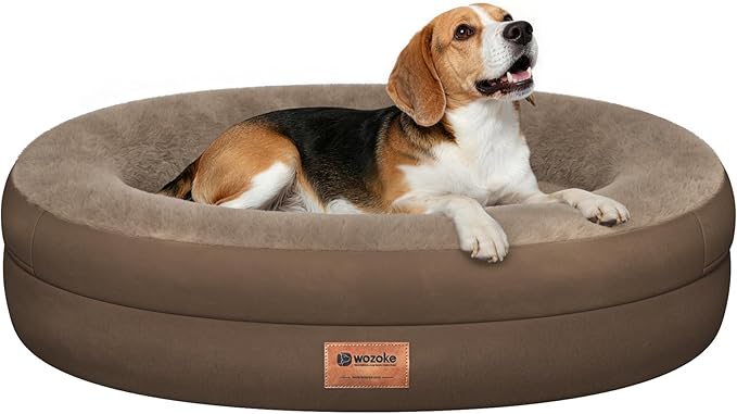 Orthopedic Dog Bed for Medium Dogs, Waterproof Dog Bed by Wozoke