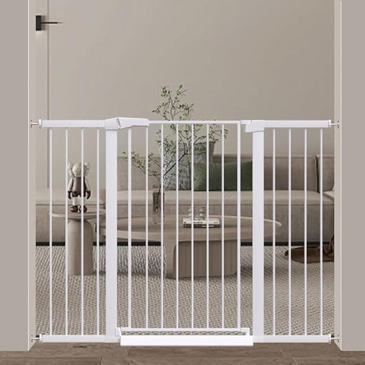 Fairy Baby 38" Extra Tall Baby Gate, 48.9"-54.3" Extra Wide Large Pet Gate by FairyBaby