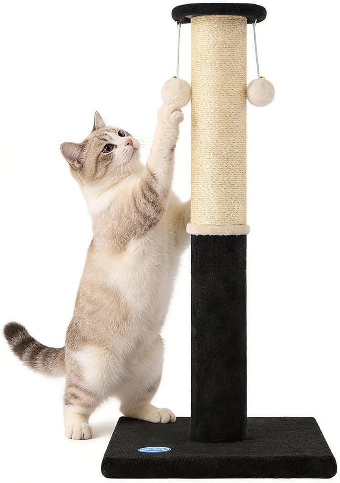 34-Inch Tall Cat Scratching Post, Komicoll Large Carpet Scratch Post, Sisal Cat by cattree