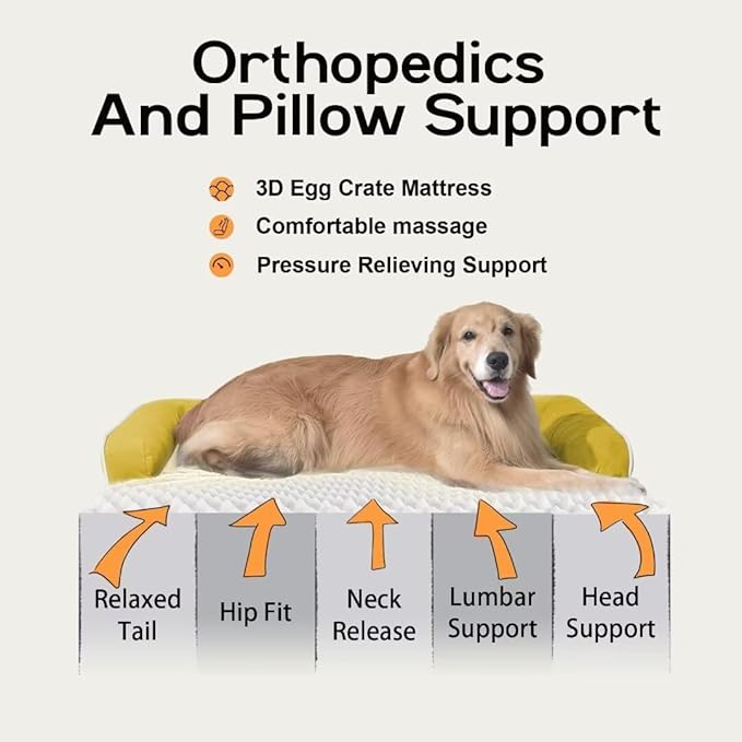 Large Dog Bed Orthopedic Washable | Beds Bolster Pet | XL Large Big Dogs | - Image 3