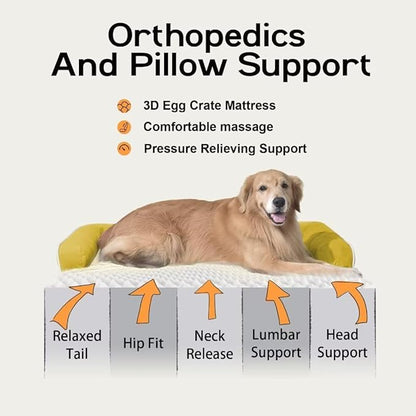 Large Dog Bed Orthopedic Washable | Beds Bolster Pet | XL Large Big Dogs | - Image 3