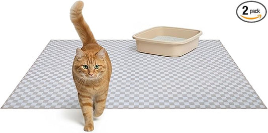 Lovewag Pets Cat Litter Box Mats 2 Pack by Lovewag