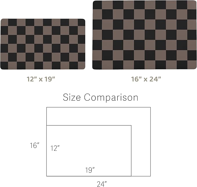 Checkered Dog Feeding Mat, Absorbent Mats - Image 7