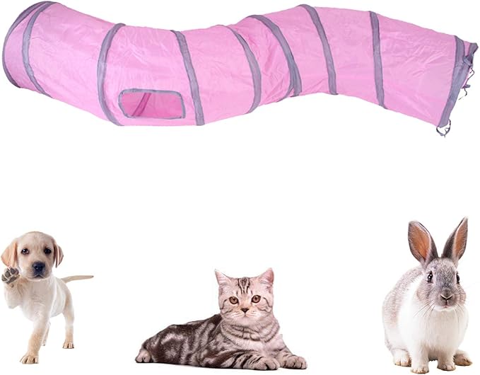 iCAGY Cat Tunnel for Indoor Cats Interactive, Rabbit Tunnel Toys, Pet Toys Play - Image 3