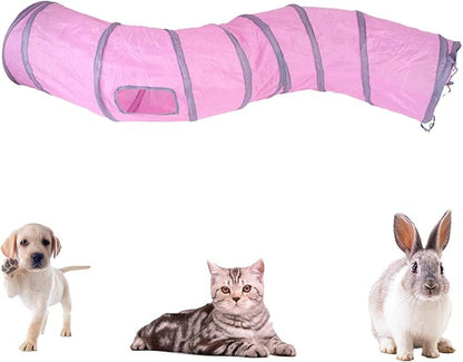 iCAGY Cat Tunnel for Indoor Cats Interactive, Rabbit Tunnel Toys, Pet Toys Play - Image 3