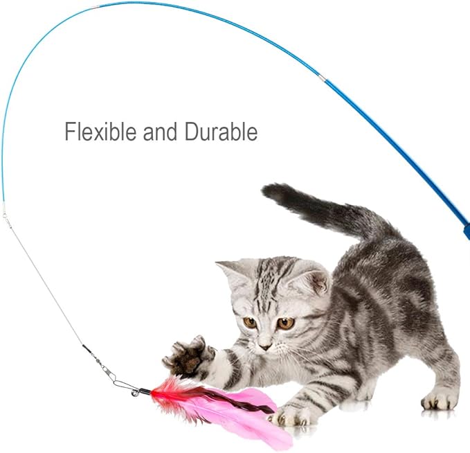 JIARON Cat Toys Feather Toy, Interactive Catcher and Funny Exercise - Image 5