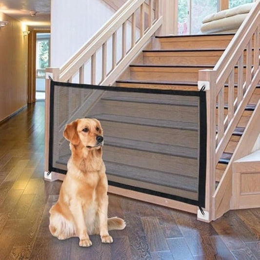 Pet Gate, Retractable Dog Gate, Pet Gate Indoor, Indoor Outdoor Retractable Dog by Unknown