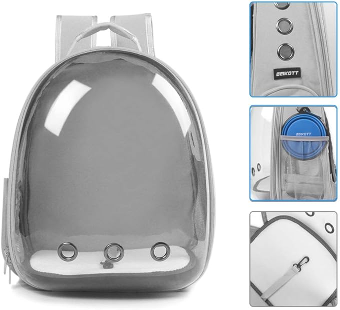 Cat Backpack Carrier, Pet Backpack, Breathable Cat Dog Space Capsule Backpack - Image 3