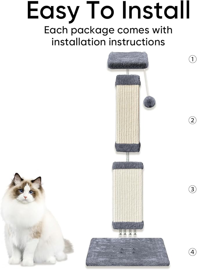 Cat Scratching Post, 32 Inch Cat Scratching Posts - Image 4