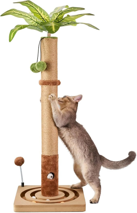 MECOOL 35in Tall Cat Scratching Post Sturdy and Premium Scratch Posts by MECOOL