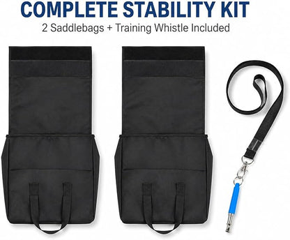 IRSTBL Dog Agility Tunnel Saddlebags – Set of 2 Waterproof Sandbag Weights - Image 2