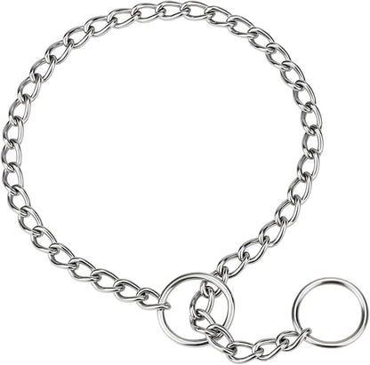 TagME Chain Choke Collar for Dogs, Adjustable Weather Proof Necklace for Medium by TagME