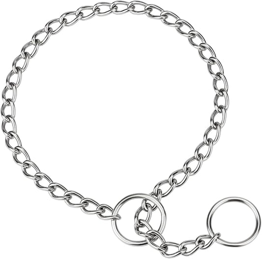 TagME Chain Choke Collar for Dogs, Adjustable Weather Proof Necklace for Small by TagME