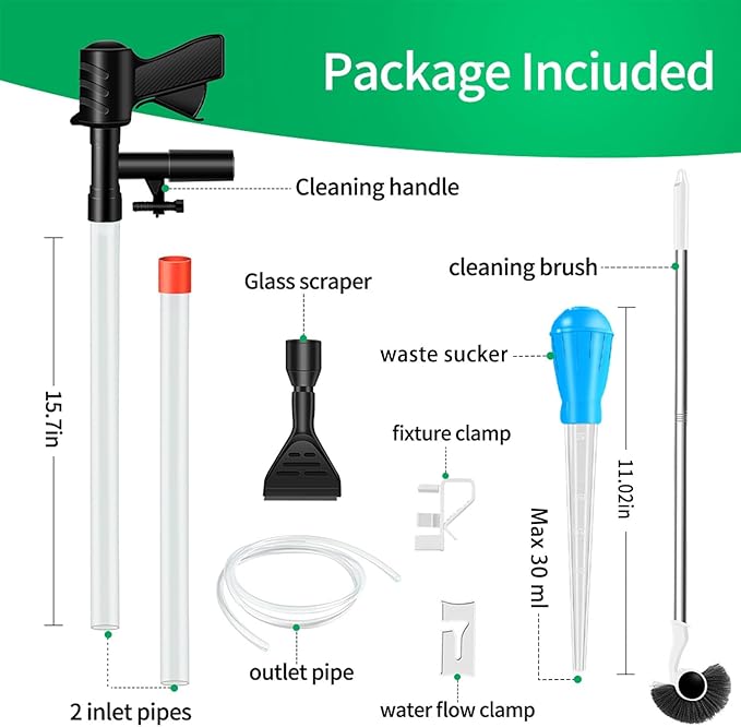 FISORAS Aquarium Gravel Cleaner, Fish Tank Cleaner Gravel Vacuum - Image 3