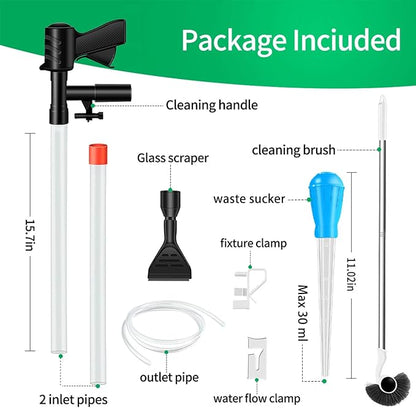 FISORAS Aquarium Gravel Cleaner, Fish Tank Cleaner Gravel Vacuum - Image 3