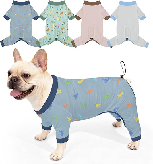 Bienbee Dog Pajamas, 4 Pack Dog Recovery Suit Shedding Suit Cute Soft Puppy by Bienbee
