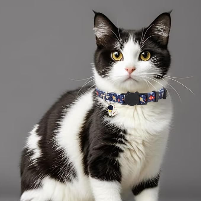 Cat Collar Breakaway, 2 Pack Cotton Kitten Collars - Image 2
