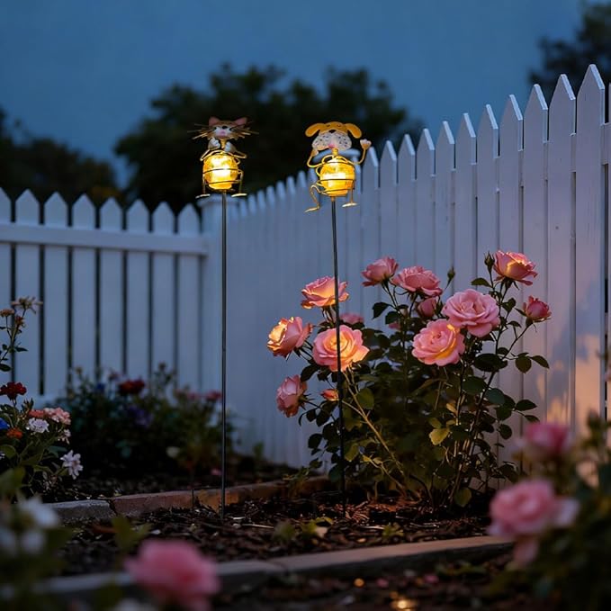 Solar Garden Lights, Decorative Statues Figurine Lights - Image 7
