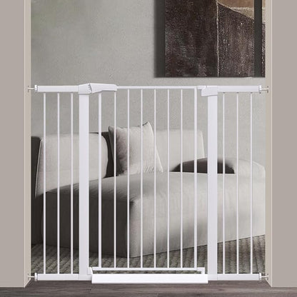 Fairy Baby 38" Extra Tall Pet Gate, 29.5"-48.8" Extra Wide Long Baby Gate by FairyBaby