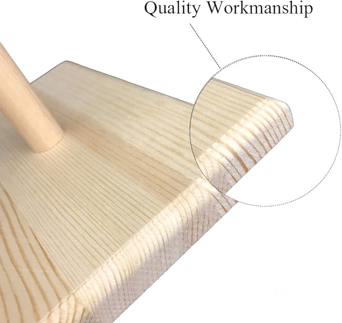 LINSHRY Bird Training Stand, Portable Tabletop Bird Perch Spin Training Perch - Image 3