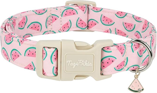 Summer Dog Collar, Cute Pink Dog Collar by Unknown