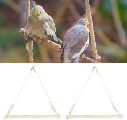 2PCS Triangle Bird Swing Toys Hummingbird Swings and perches Easy to Install - Image 9