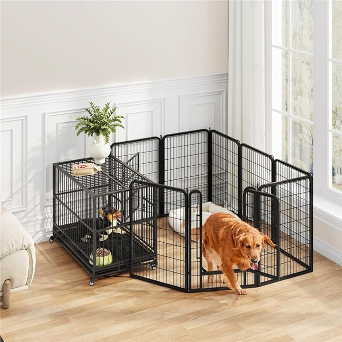 Yaheetech Dog Playpen Outdoor, 40 inch 16 Panels Dog Pen Indoor Heavy Duty - Image 7