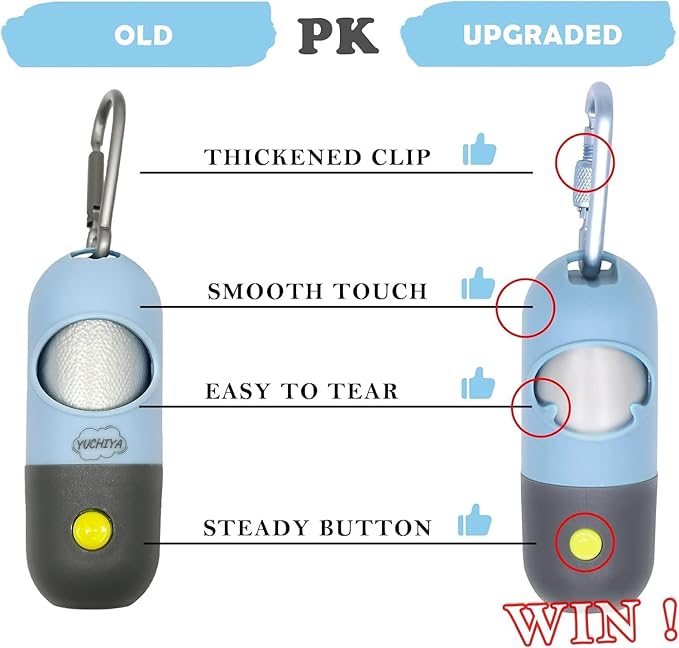 Dog Poop Bags Holder with LED Flashlight|Pet Waste Bags Dispenser - Image 3