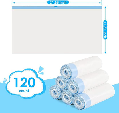 Cat Litter Bags 120 Count, 21.65"x11.8" Drawstring Close Litter Box Liners - Image 4