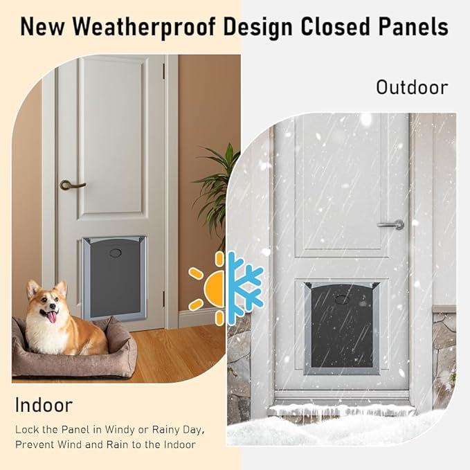 Aluminum French Large Dog Door, Heavy-Duty - Image 6