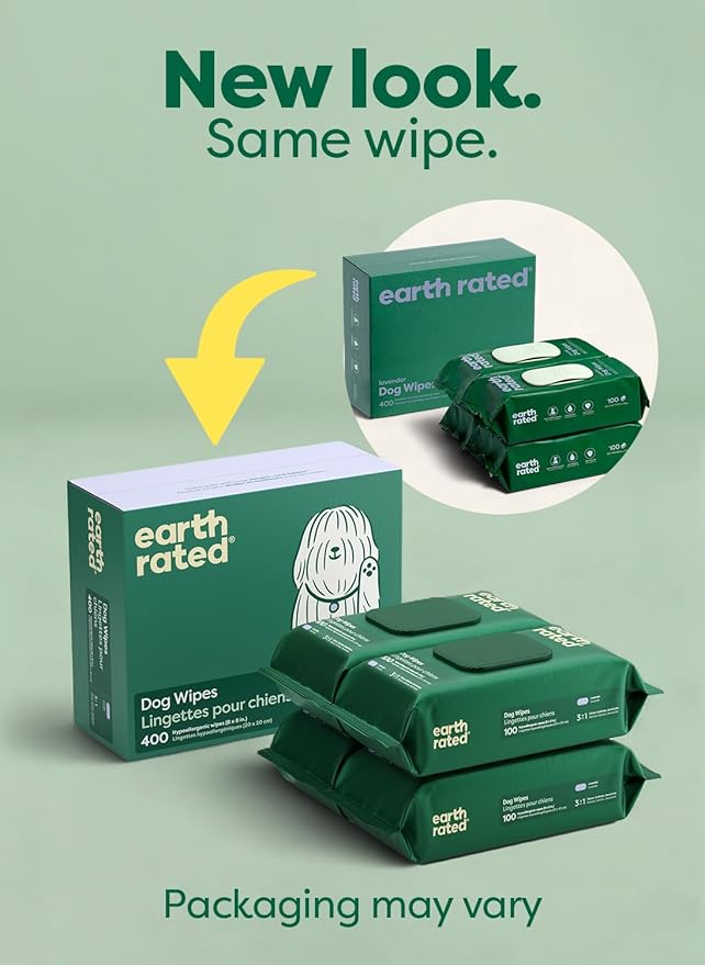 Earth Rated Dog Wipes, Hypoallergenic, Cleaning and Hydrating, - Image 2