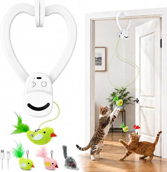 Interactive Cat Toys for Indoor Cats: Automatic Flying Bird Feather Wand Chase by Unknown