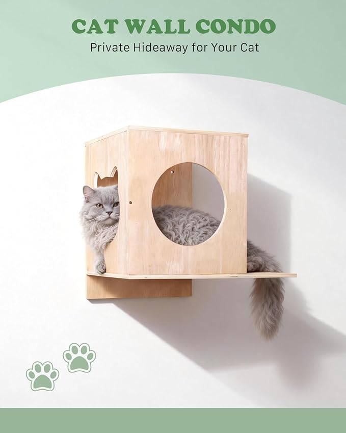 6 in 1 Cat Wall Shelves, Cat Wall Furniture - Image 5