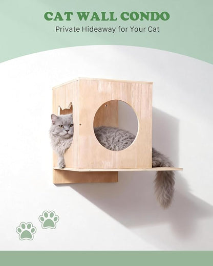 6 in 1 Cat Wall Shelves, Cat Wall Furniture - Image 5