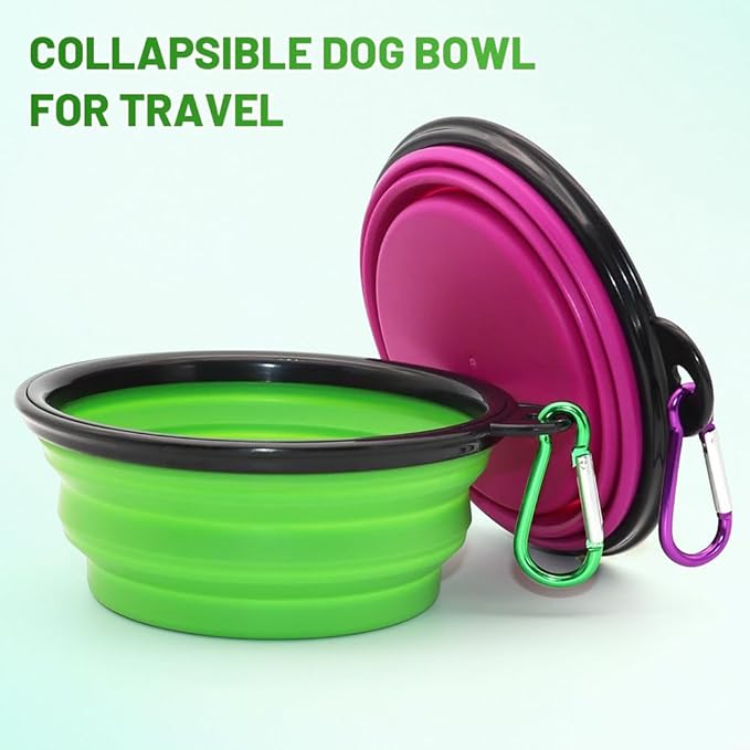 Dog Bowl Pet Collapsible Bowls, 2 Pack Collapsible Dog Water Bowls - Image 3