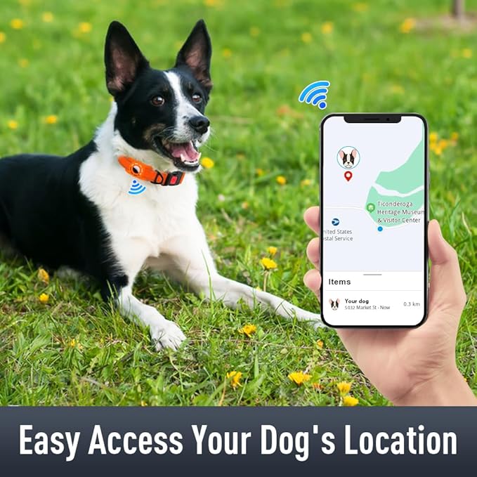 AirTag Dog Collar with AirTag Holder Compatible - Image 2