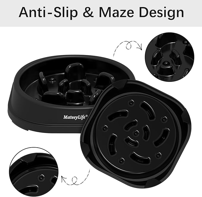 MateeyLife Small Slow Feeder Cat Bowls, Anti-Choking Puzzle Cat Food Bowls - Image 4