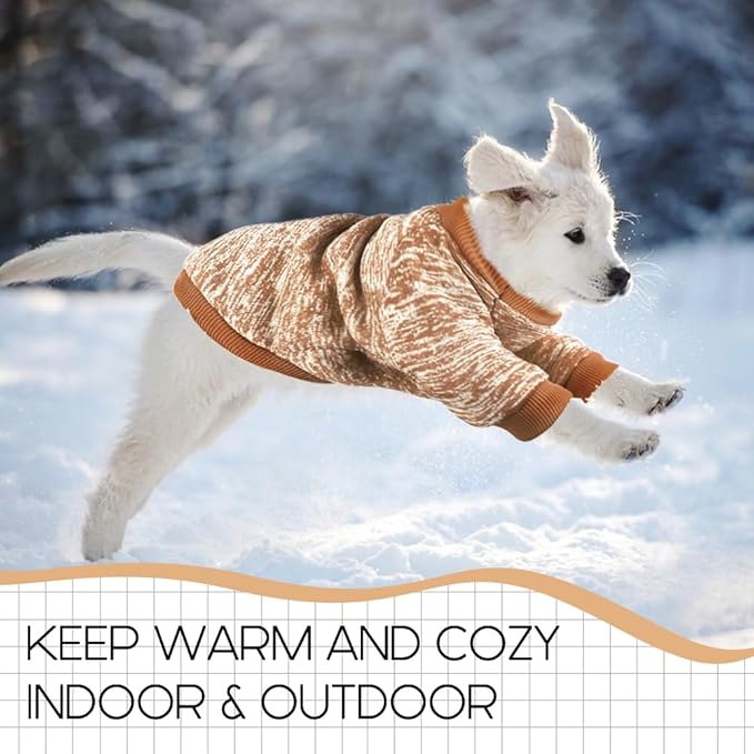 3 Pack Dog Sweaters for Small Dogs Girl Boy Winter Fleece Clothes Warm Soft Dog - Image 5