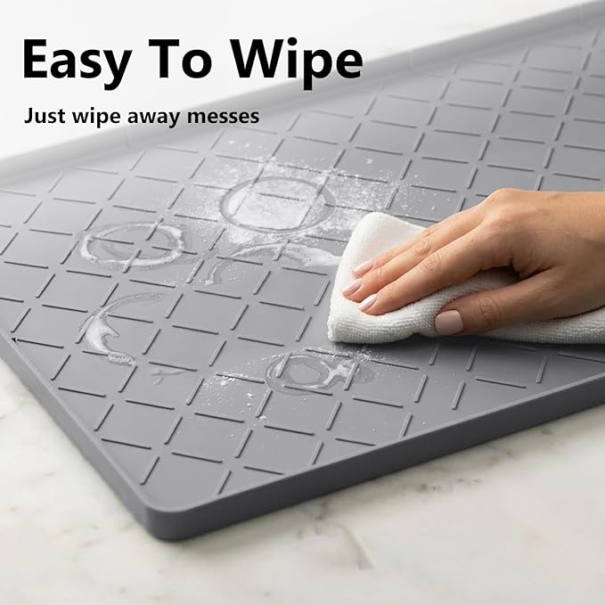 Mateeylife Under Sink Mats for Kitchen Waterproof 28"X19", Undersink - Image 8