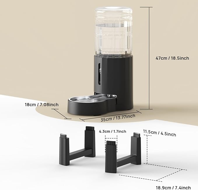 CZPET Elevated Dog Water Bowl Dispenser - Image 5