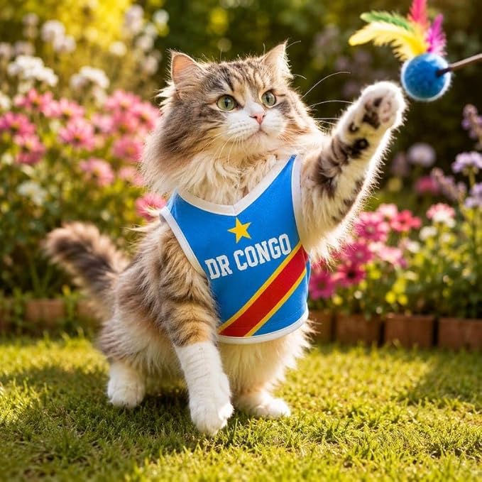 V-DECORPARKS Personalized Pet Soccer Jersey Custom Name Number Dog Cat Football - Image 3