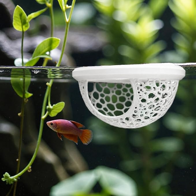 Floating Betta Fish Shrimp, Betta or Shrimp Feeder, Cave Hammock, Small Fish - Image 5