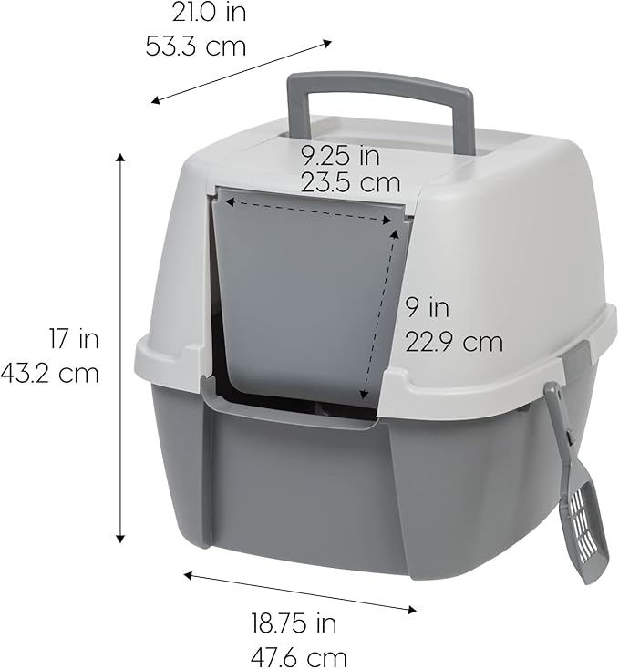 IRIS USA Cat Litter Box Large - Image 2