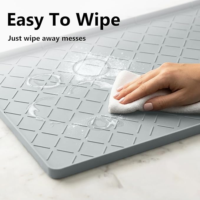 Mateeylife Under Sink Mats for Kitchen Waterproof 28"X19", Undersink - Image 8