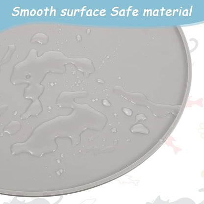 Silicone Pet Food Mat, Waterproof Nonslip Feeding Bowl Mat - Image 3