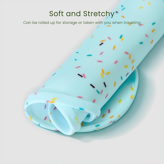 PWTAA Dog Food Mat Anti-Slip Silicone Dog Bowl Mat Thicker Pet Placemat - Image 6