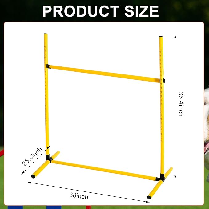Halloscume 6 Pcs Dog Agility Training Equipments Dog Agility Jumps Hurdles - Image 2